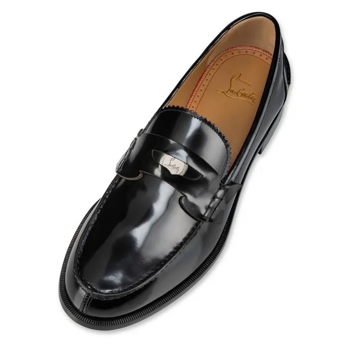 Christian Louboutin Loafers and Moccasins Men Penny Loafers 8211 Calf Leather 8211 Black
