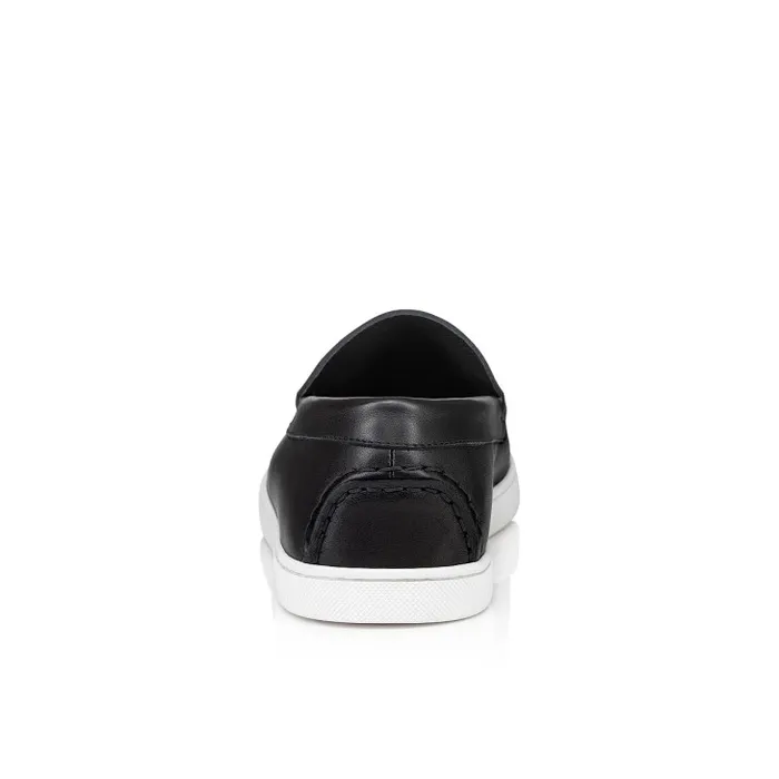 Christian Louboutin Loafers and Moccasins Men Varsiboat Boat Shoes 8211 Calf Leather 8211 Black