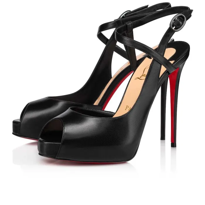 Christian Louboutin Platforms Women Jenlove Alta 120 Mm Opentoe Pumps 8211 Leather 8211 Black Christian Louboutin Platforms Women Jenlove Alta 120 Mm Opentoe Pumps 8211 Leather 8211 Black