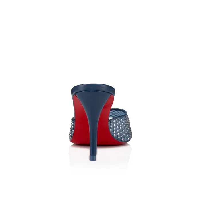 Christian Louboutin Sandals and Slides Women Apostropha Mule Mesh Strass 80 Mm Mules 8211 Mesh Nappa Leather And Strass 8211 Denim