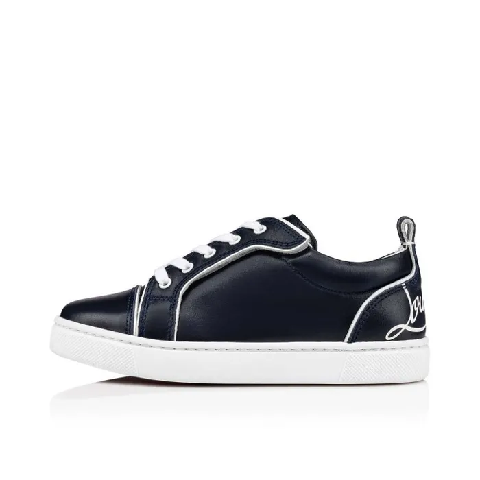 Christian Louboutin Sneakers Kids Funnyto Lowtop Sneakers 8211 Calf Leather 8211 Navy