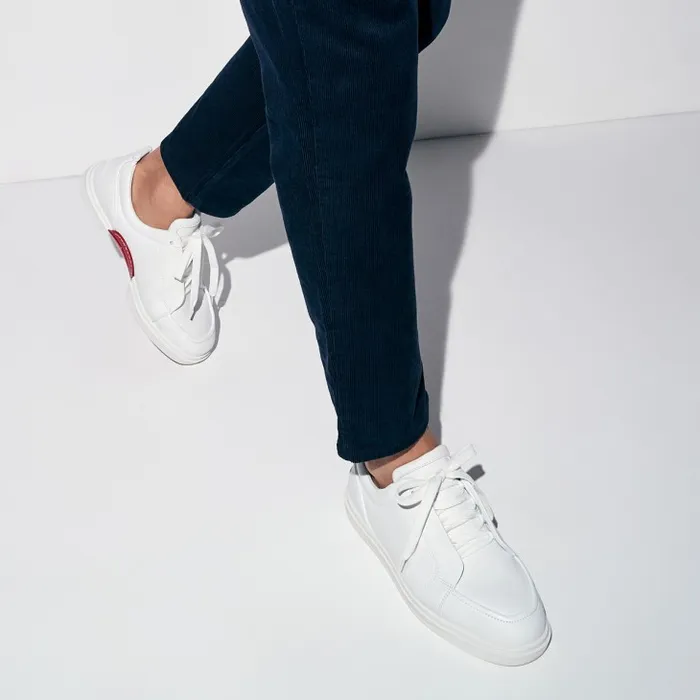 Christian Louboutin Sneakers Men Jimmy Sneakers 8211 Calf Leather And Nappa Leather 8211 White Christian Louboutin Sneakers Men Jimmy Sneakers 8211 Calf Leather And Nappa Leather 8211 White