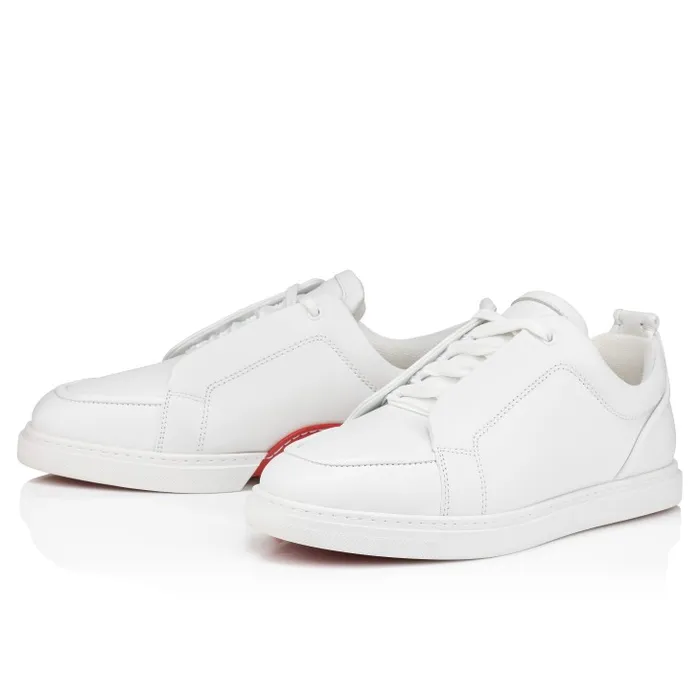 Christian Louboutin Sneakers Men Jimmy Sneakers 8211 Calf Leather And Nappa Leather 8211 White