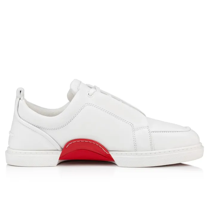 Christian Louboutin Sneakers Men Jimmy Sneakers 8211 Calf Leather And Nappa Leather 8211 White