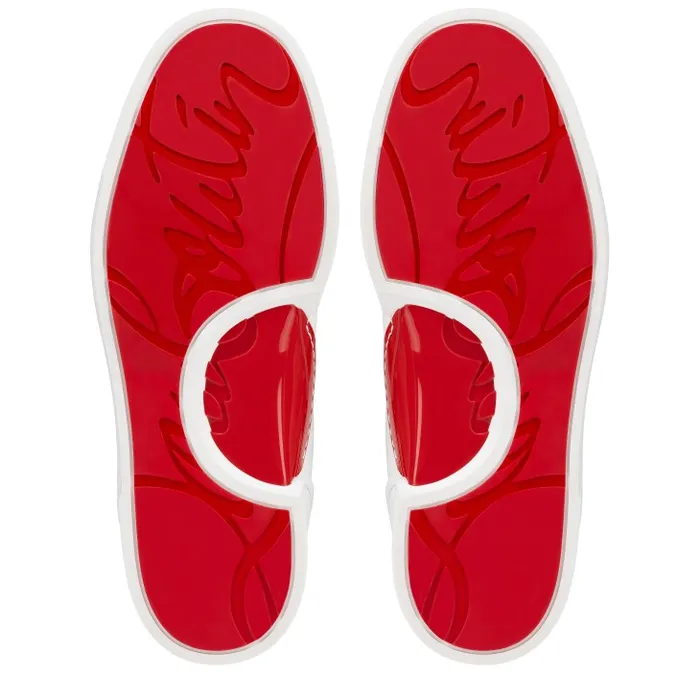 Christian Louboutin Sneakers Men Jimmy Sneakers 8211 Calf Leather And Nappa Leather 8211 White