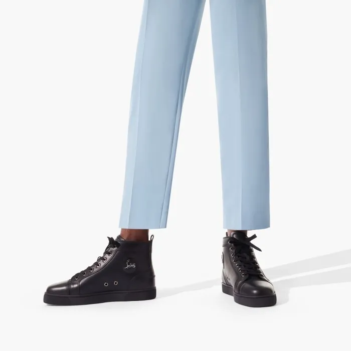 Christian Louboutin Sneakers Men Louis Hightop Sneakers 8211 Calf Leather 8211 Black Christian Louboutin Sneakers Men Louis Hightop Sneakers 8211 Calf Leather 8211 Black