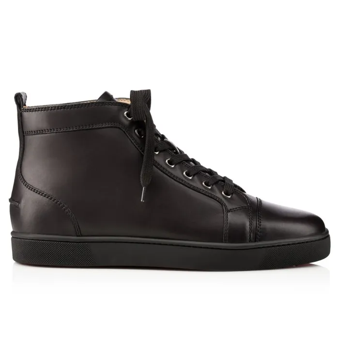 Christian Louboutin Sneakers Men Louis Hightop Sneakers 8211 Calf Leather 8211 Black