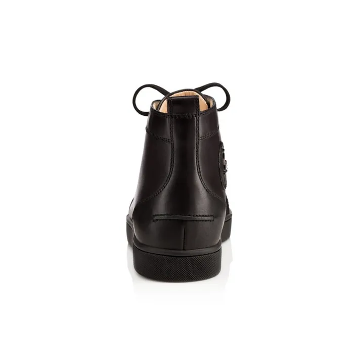 Christian Louboutin Sneakers Men Louis Hightop Sneakers 8211 Calf Leather 8211 Black