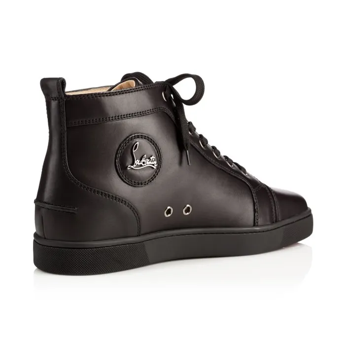 Christian Louboutin Sneakers Men Louis Hightop Sneakers 8211 Calf Leather 8211 Black