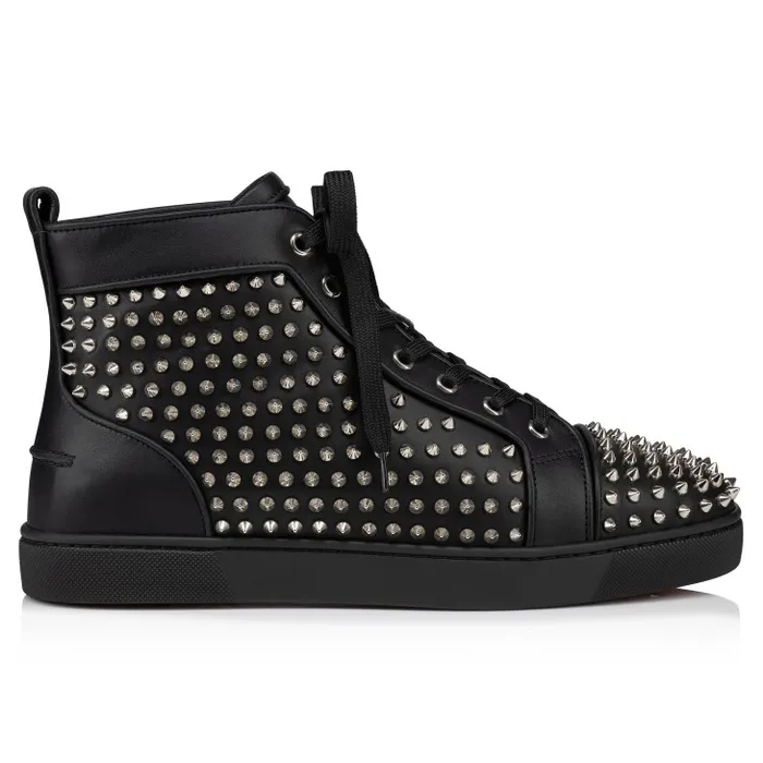 Christian Louboutin Sneakers Men Louis Spikes HighTop Sneakers 8211 Calf Leather And Spikes 8211 Black Christian Louboutin Sneakers Men Louis Spikes HighTop Sneakers 8211 Calf Leather And Spikes 8211 Black