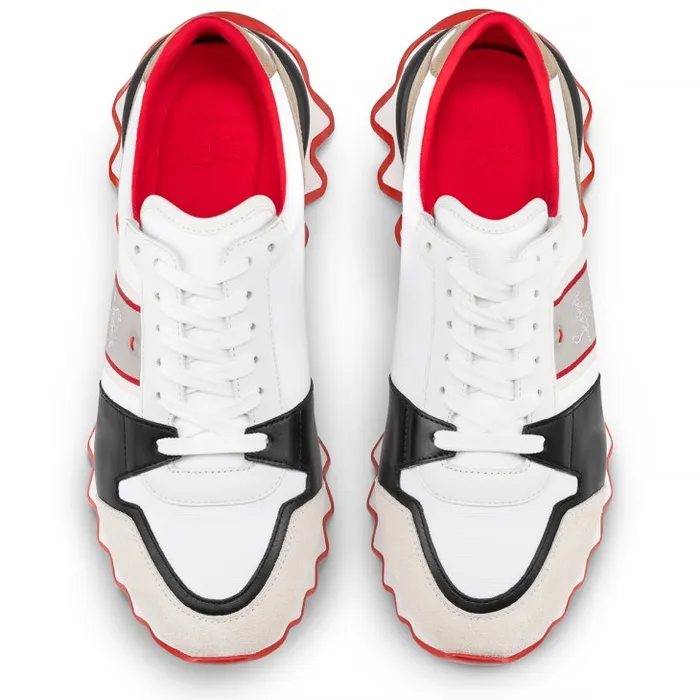 Christian Louboutin Sneakers Men Nastroshark Sneakers 8211 Olona Canva And Calf Leather 8211 White