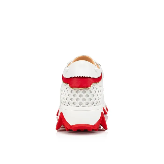 Christian Louboutin Sneakers Women Loubishark Sneakers 8211 Calf Leather And Neoprene 8211 Bianco