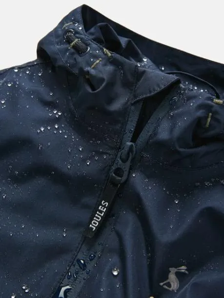 Coats and Jackets Boys Joules Navy Blue Waterproof Raincoat With Hood