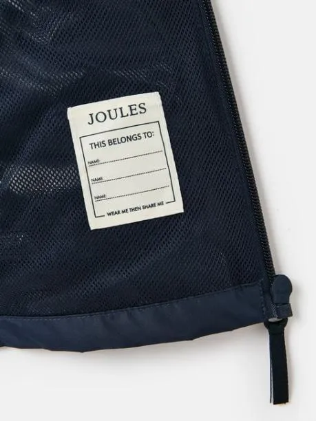 Coats and Jackets Boys Joules Navy Blue Waterproof Raincoat With Hood