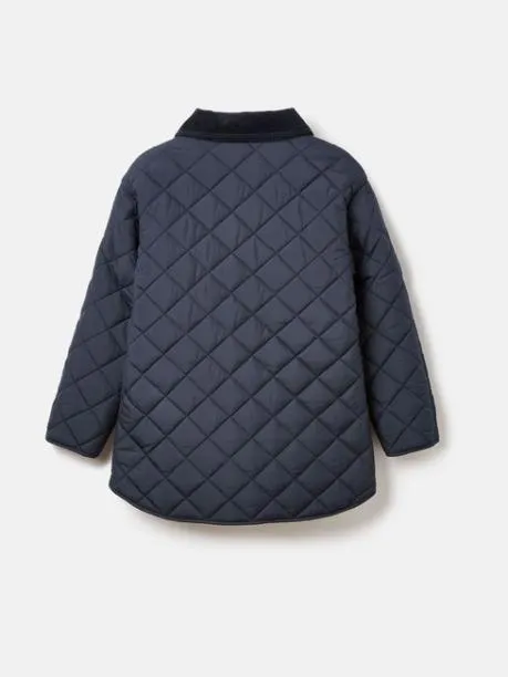 Coats and Jackets Girls Joules Navy Blue Quilted Jacket