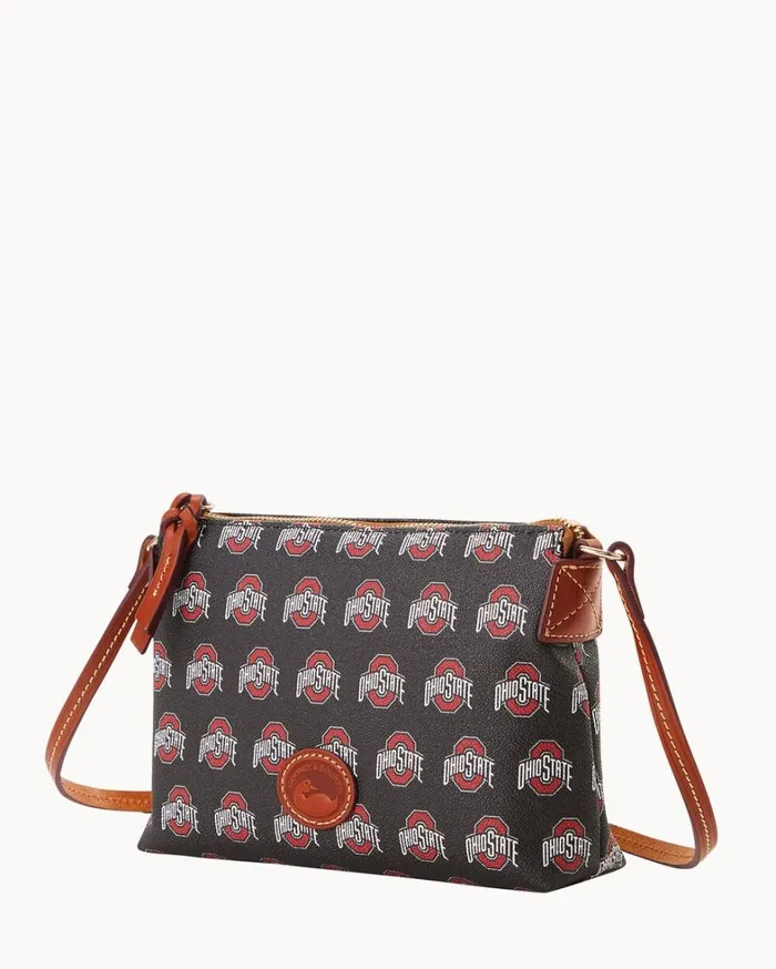 Collegiate Ohio State University Crossbody Pouchette Ohio State Women Dooney and Bourke Crossbodies Collegiate Ohio State University Crossbody Pouchette Ohio State Women Dooney and Bourke Crossbodies