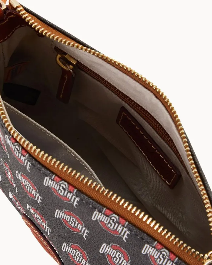 Collegiate Ohio State University Crossbody Pouchette Ohio State Women Dooney and Bourke Crossbodies Collegiate Ohio State University Crossbody Pouchette Ohio State Women Dooney and Bourke Crossbodies