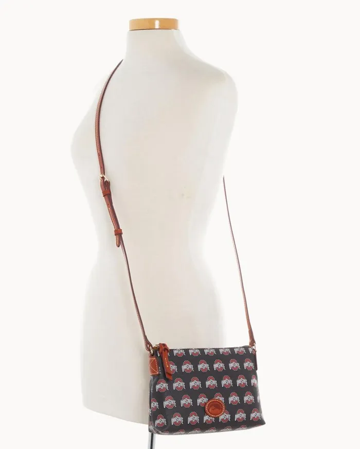 Collegiate Ohio State University Crossbody Pouchette Ohio State Women Dooney and Bourke Crossbodies Collegiate Ohio State University Crossbody Pouchette Ohio State Women Dooney and Bourke Crossbodies