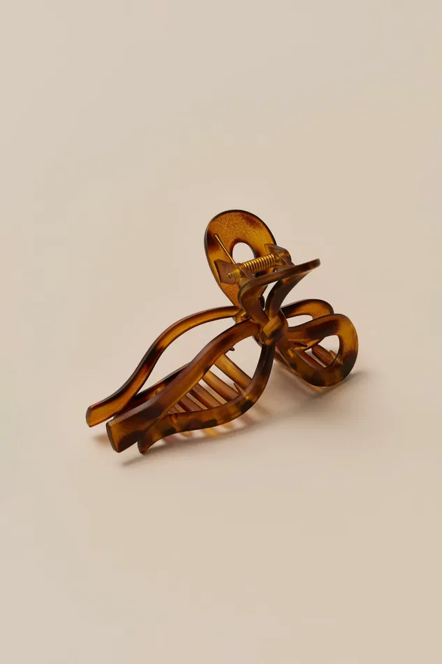 Coquette Bow Claw Clip Tortoise Women Lucky Brand Hair Accessories