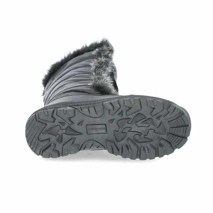 Coretta Fleece Lined Waterproof Snow Boots Black Women Trespass Snow Boots