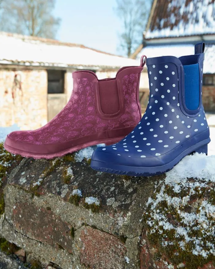 Cotton Traders Boots Printed Ankle Wellington Boots 8211 Women