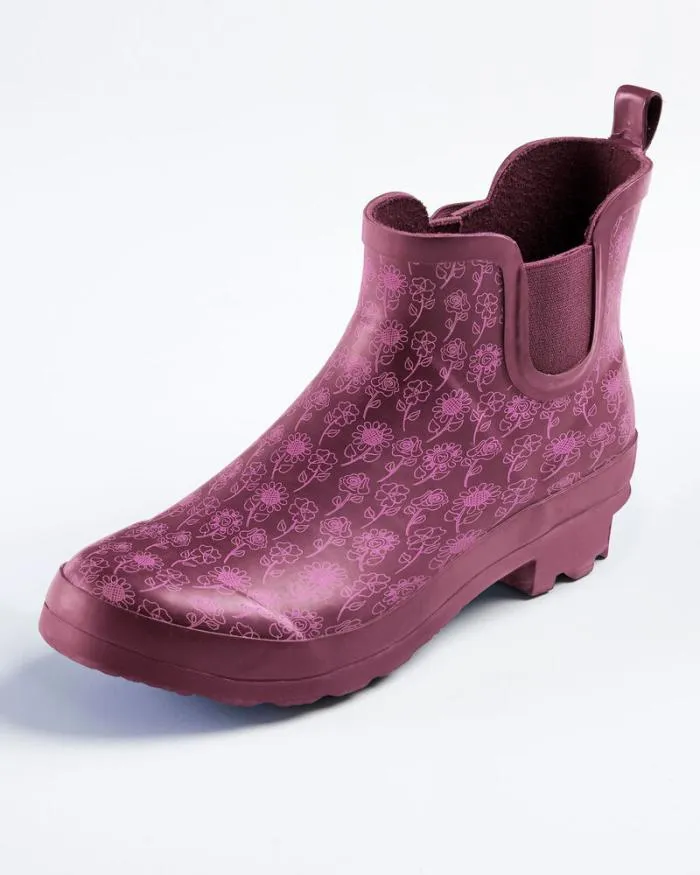 Cotton Traders Boots Printed Ankle Wellington Boots 8211 Women