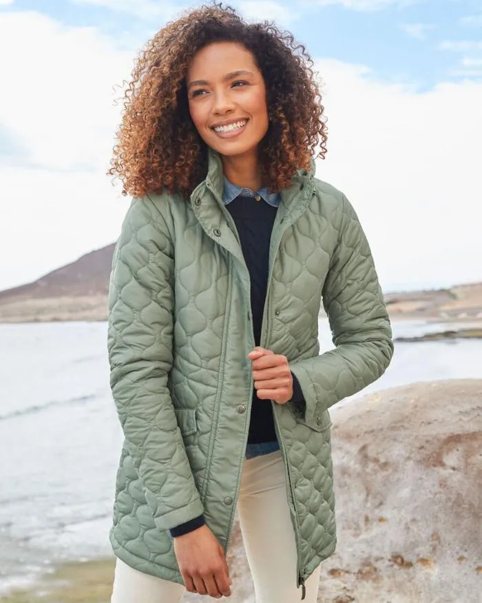 Cotton Traders Coats and Jackets Quilted Hooded Parka Jacket 8211 Women