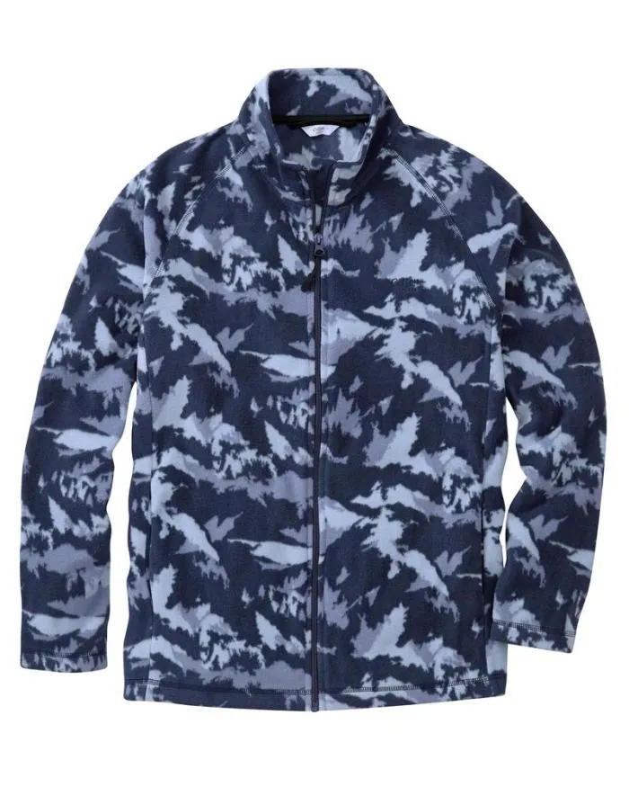 Cotton Traders Coats and Jackets Recycled Printed Microfleece Jacket 8211 WomenMenUnisex