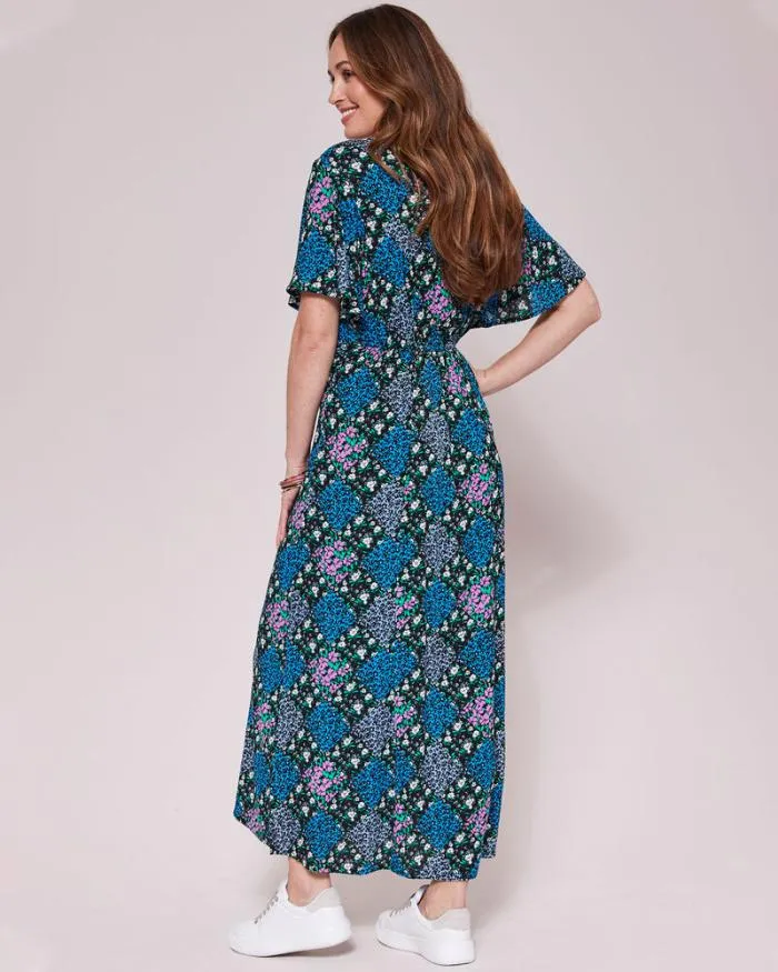 Cotton Traders Dresses Crinkle Print Maxi Dress 8211 Women