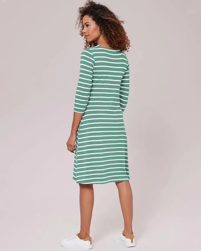 Cotton Traders Dresses Jersey Print Knee Length Dress 8211 Women