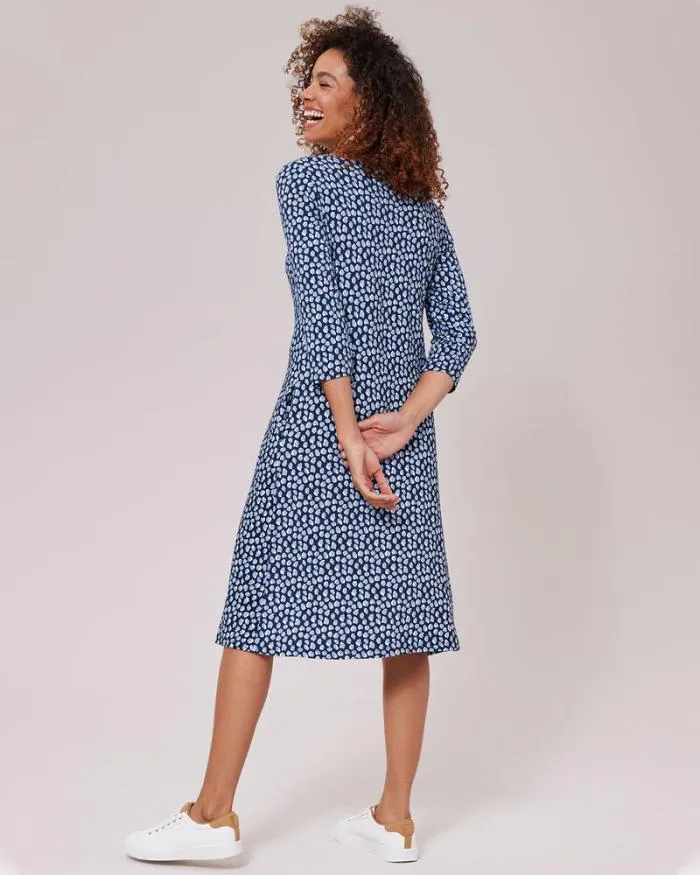 Cotton Traders Dresses Jersey Print Knee Length Dress 8211 Women