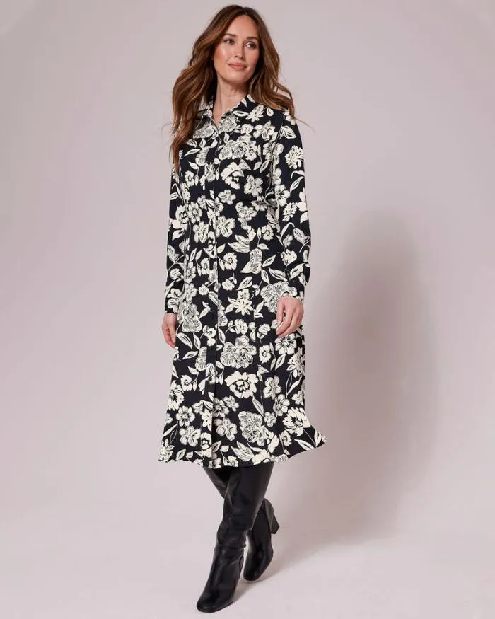 Cotton Traders Dresses MustHave Print Midi Shirt Dress 8211 Women