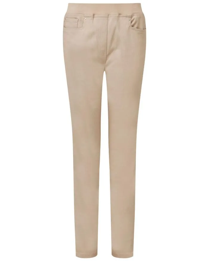 Cotton Traders Jeans Premium PullOn Rib Waist Twill Jeans 8211 Women