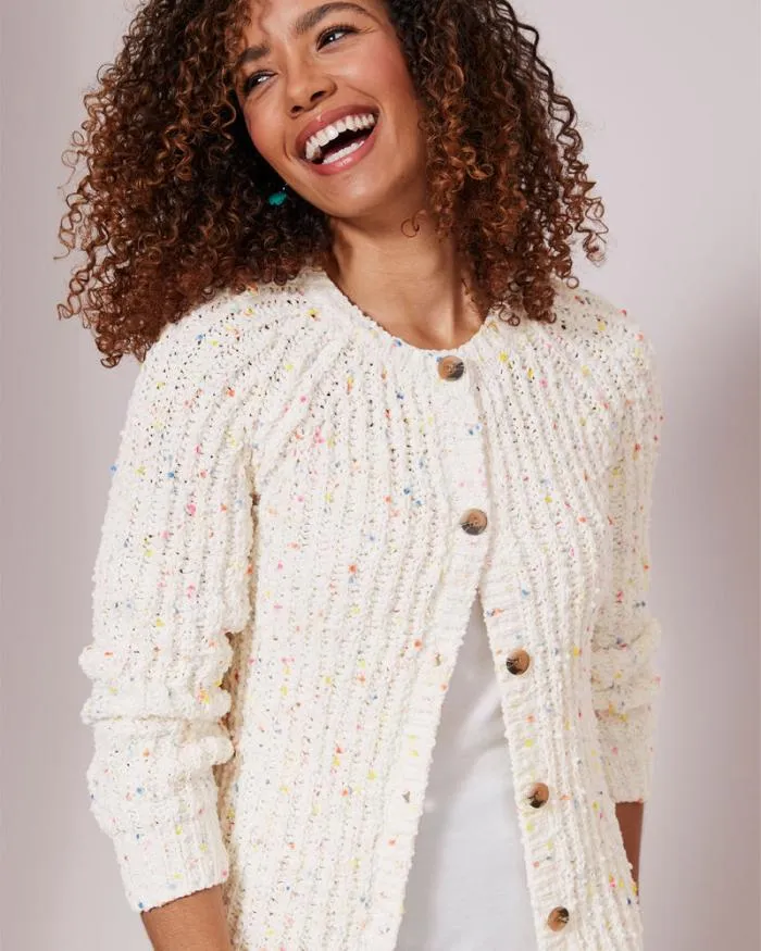 Cotton Traders Knitwear Supersoft Chenille Round Neck Cardigan 8211 Women