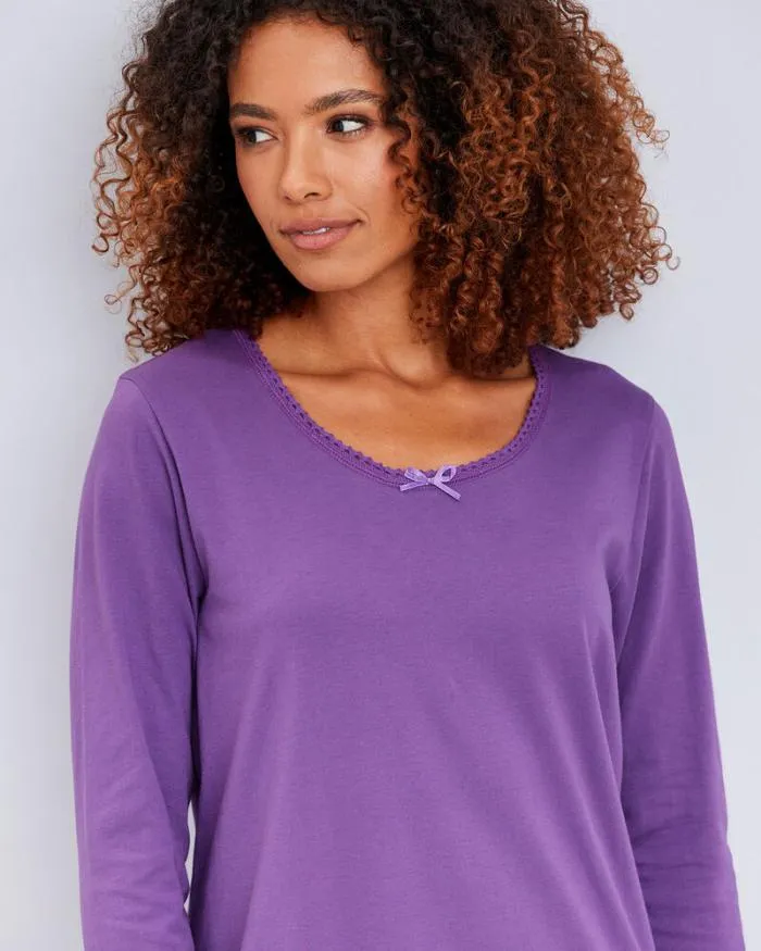 Cotton Traders Loungewear 2 Pack Scoop Neck Nightdresses 8211 Women