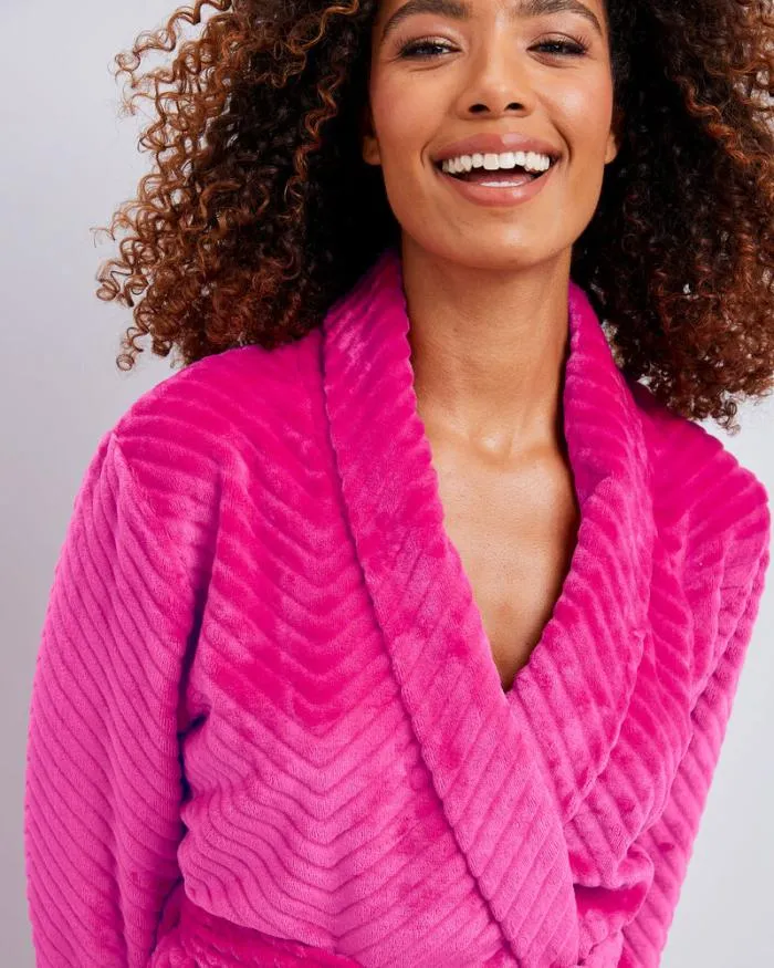 Cotton Traders Nightwear Blissfully Soft Wrap Dressing Gown 8211 Women
