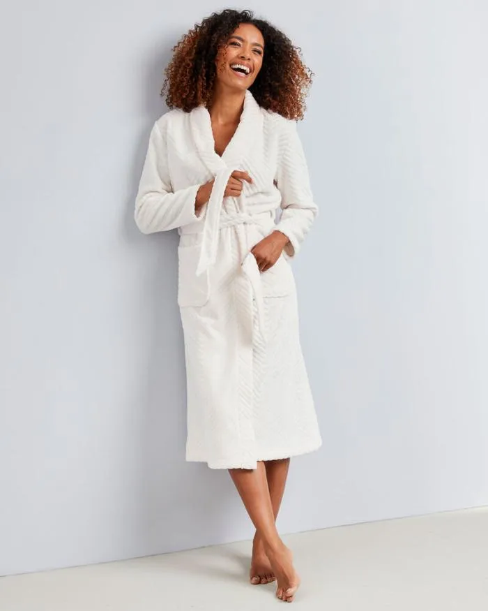 Cotton Traders Nightwear Blissfully Soft Wrap Dressing Gown 8211 Women