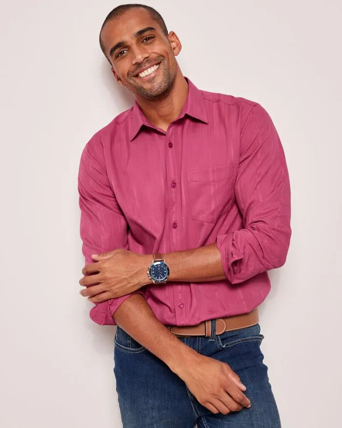 Cotton Traders Shirts Long Sleeve Soft Touch Shirt 8211 Men
