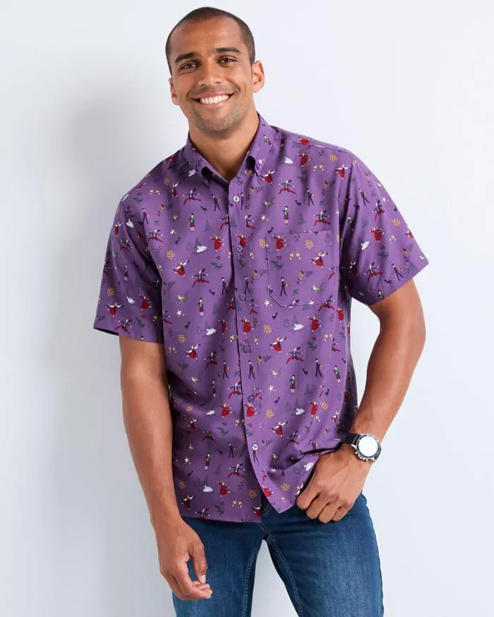 Cotton Traders Shirts Short Sleeve Soft Touch Print Shirt 8211 Men