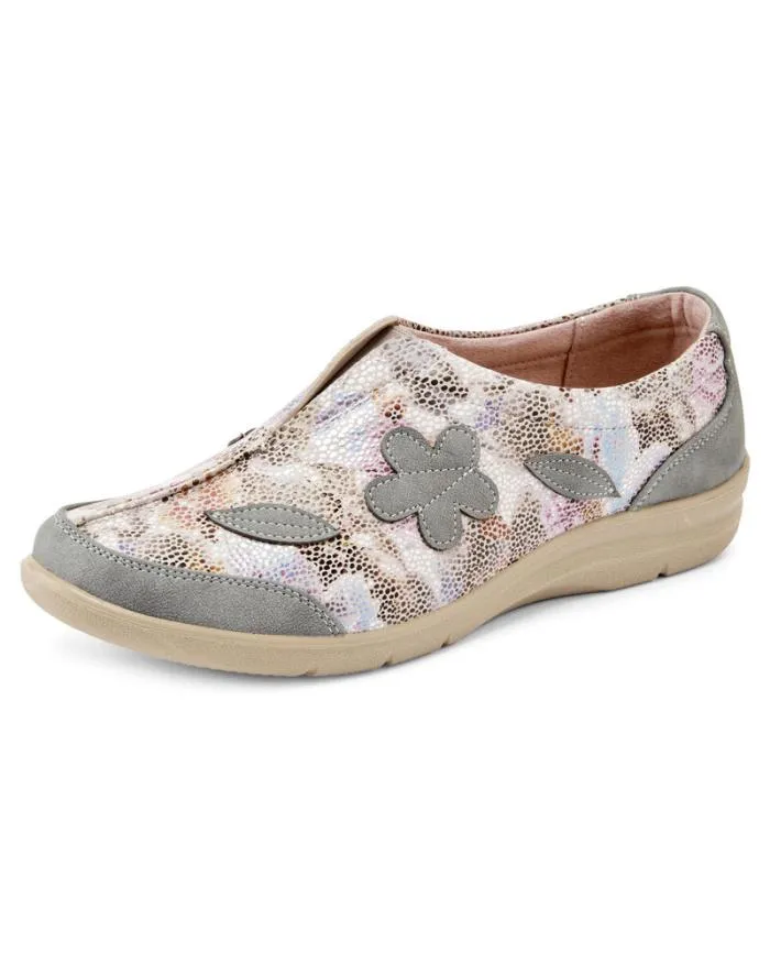 Cotton Traders Shoes Flexisole Slipon Floral Print Shoes 8211 Women