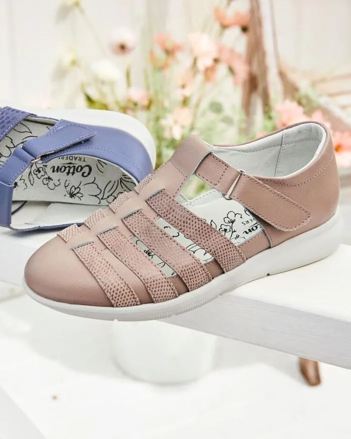 Cotton Traders Shoes Lightweight Leather Adjustable Shoes 8211 Women