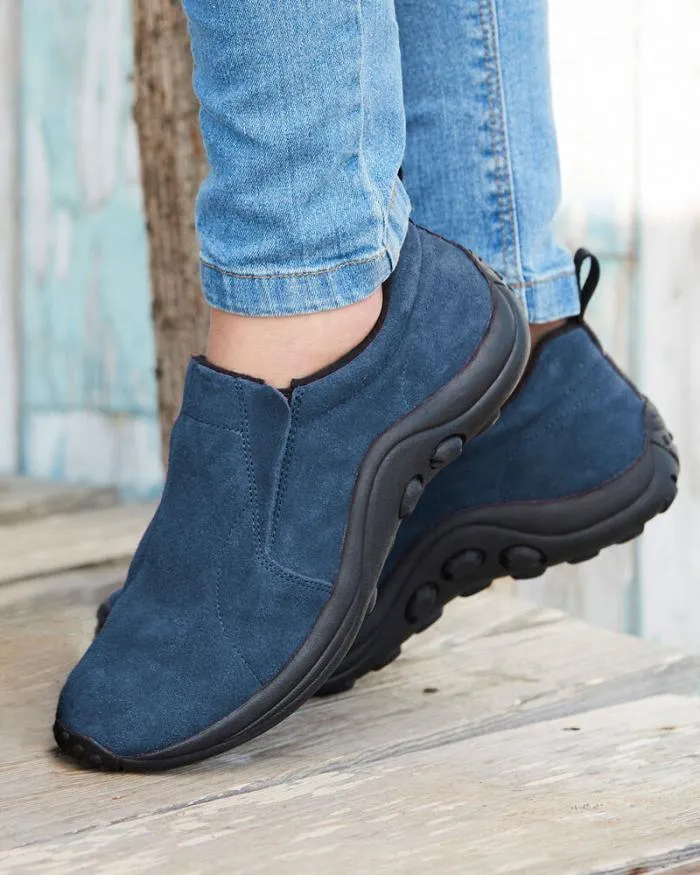 Cotton Traders Shoes s Wide Fit Suede Slipons 8211 Women
