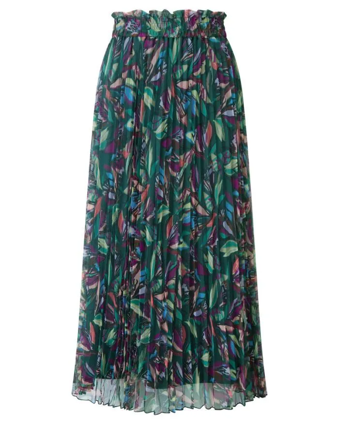 Cotton Traders Skirts Mesh Pleated Skirt 8211 Women