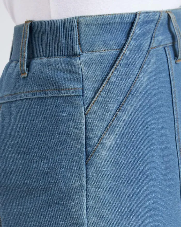 Cotton Traders Skirts Midi Jersey Denim Skirt 8211 Women