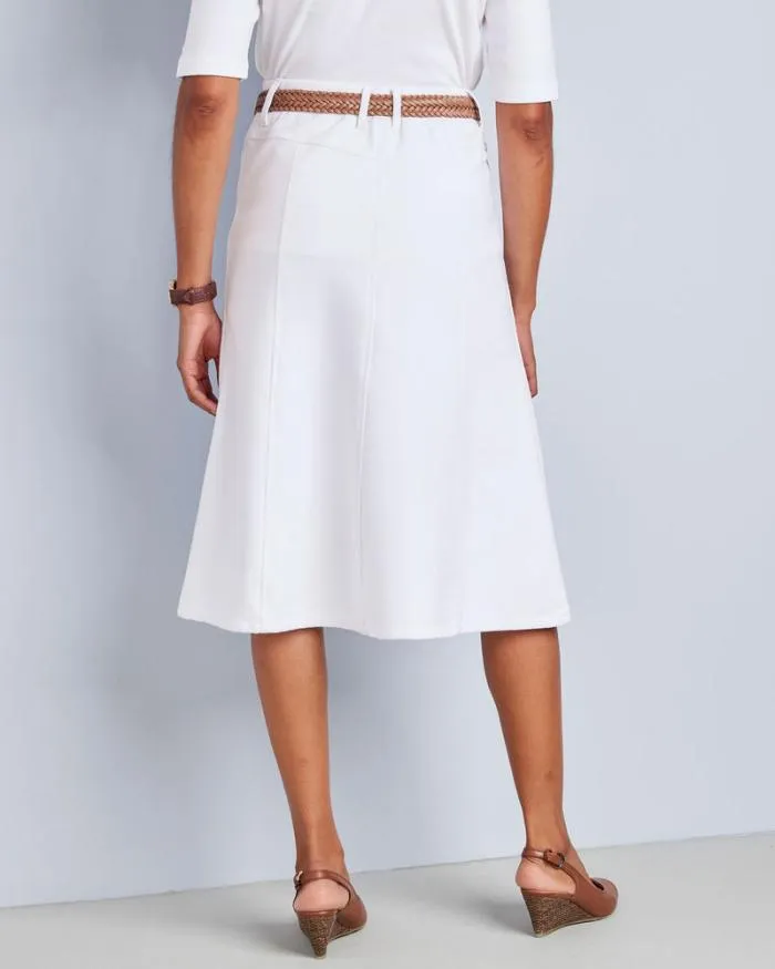 Cotton Traders Skirts Midi Jersey Denim Skirt 8211 Women