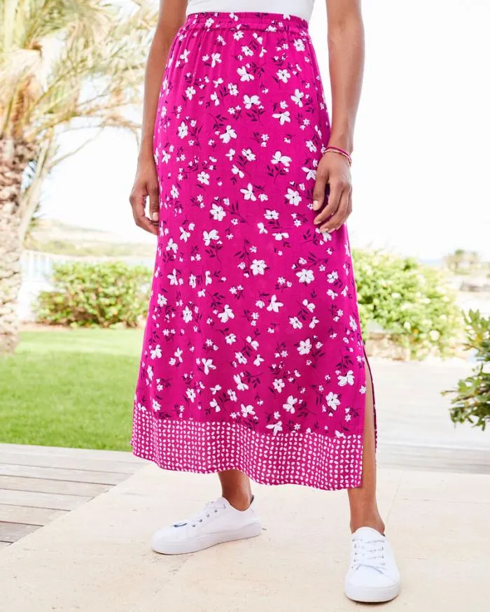 Cotton Traders Skirts PocketsOfSunshine PullOn Midi Skirt 8211 Women