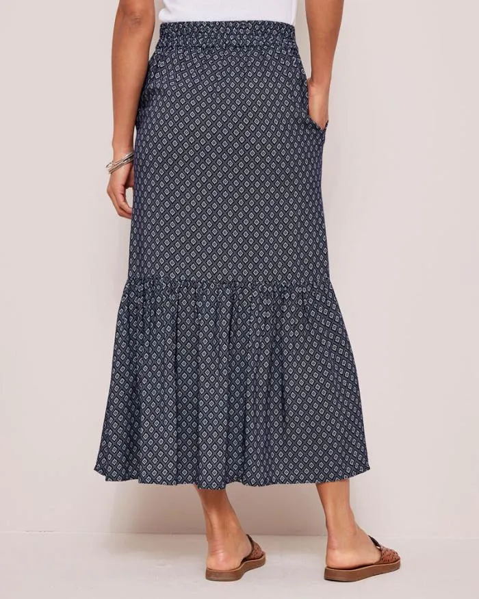 Cotton Traders Skirts PullOn Printed Maxi Skirt 8211 Women