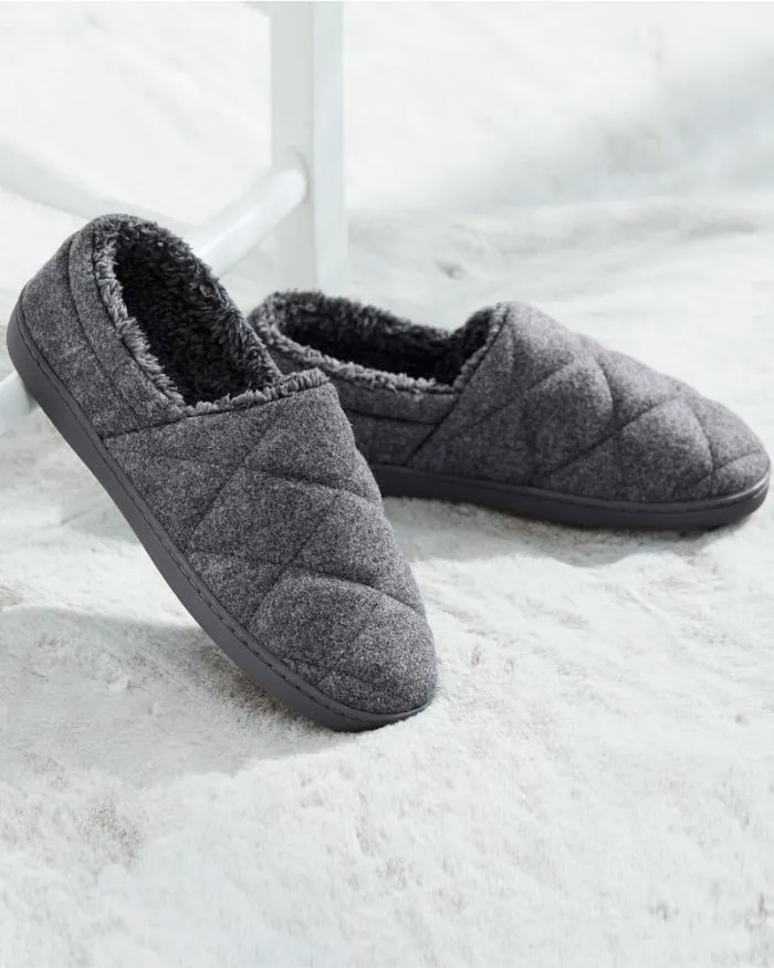 Cotton Traders Slippers Quilted Felt Slippers 8211 Men