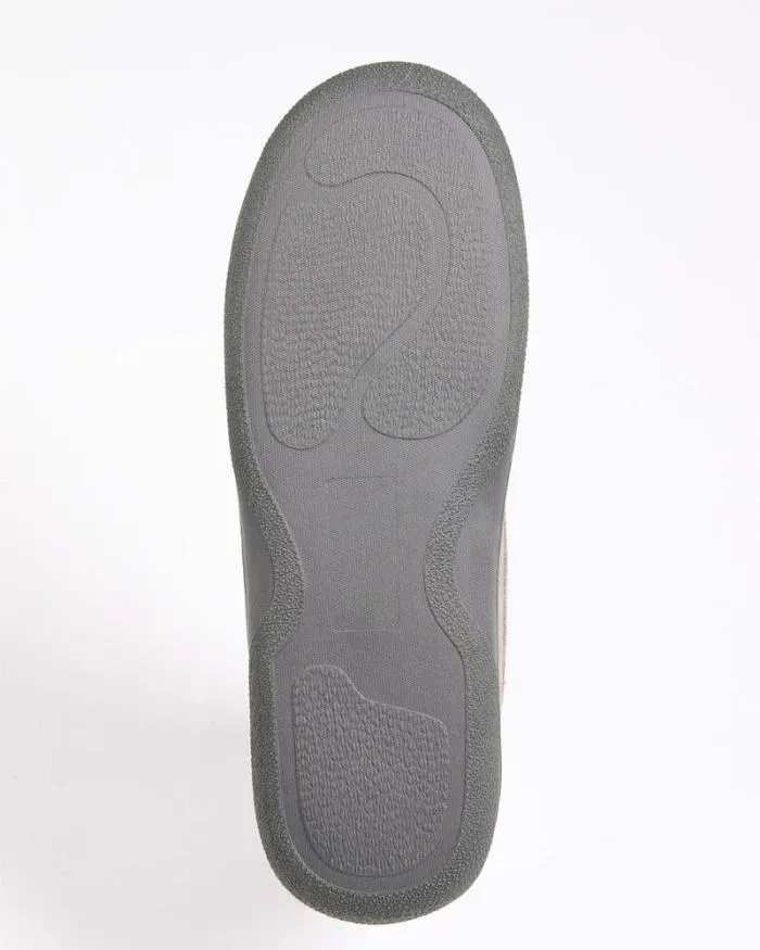 Cotton Traders Slippers Suede CheckLined Moccasin Slippers 8211 Men