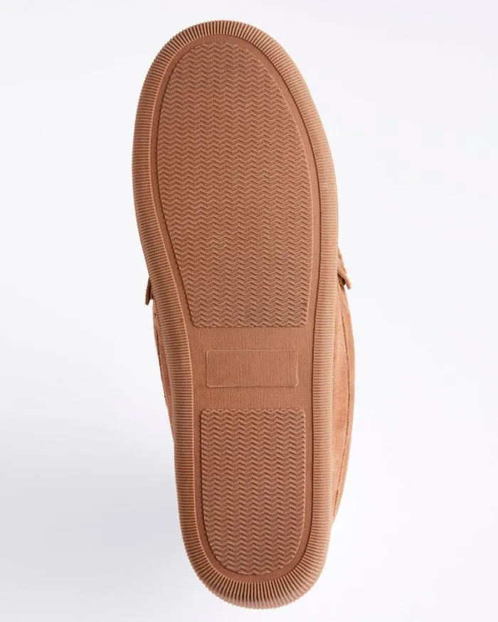 Cotton Traders Slippers Suede Memory Foam Moccasin Slippers 8211 Men